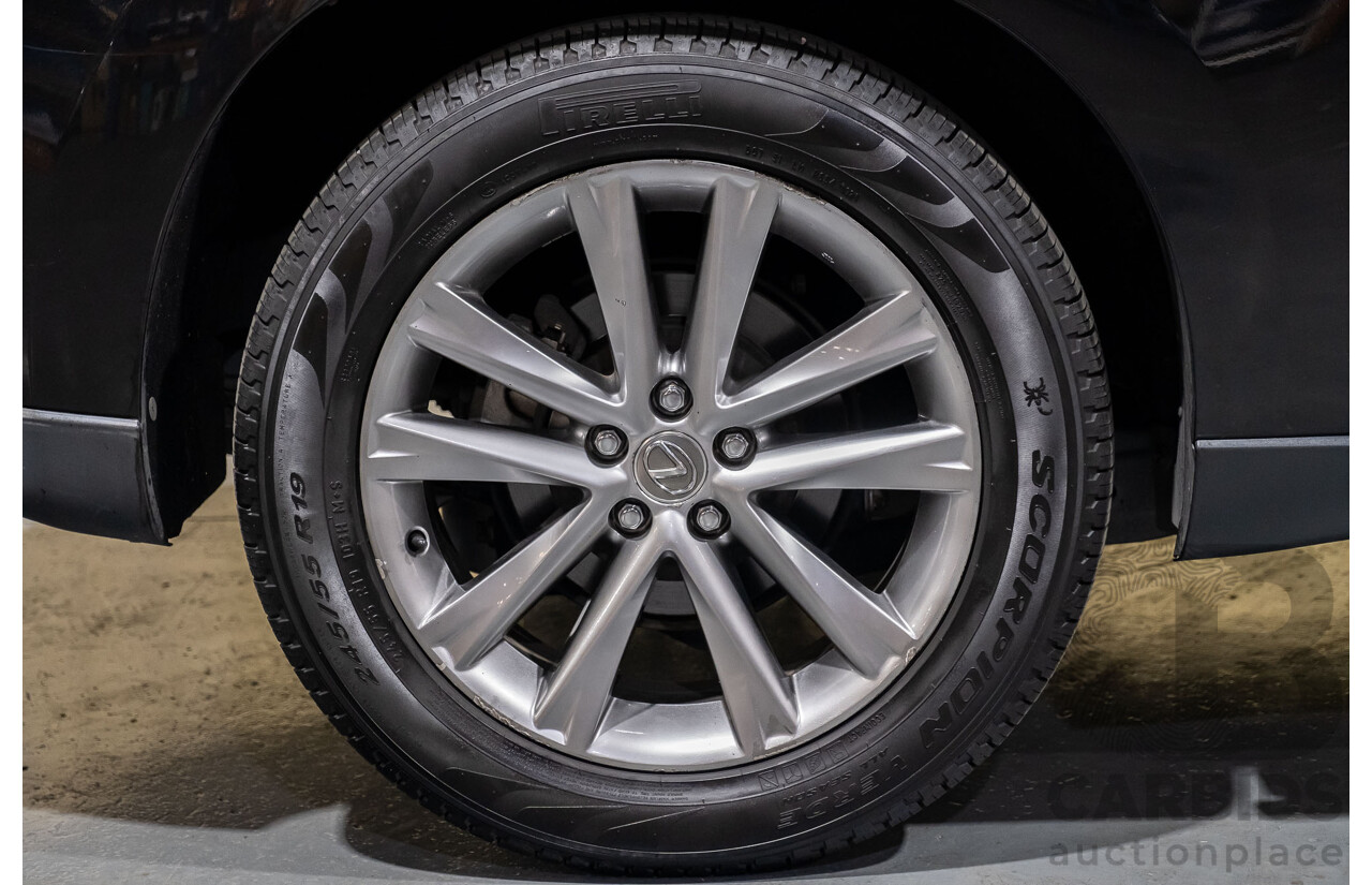 4/2013 Lexus RX450h Sports Luxury GYL15R MY12 4d Wagon Black 3.5L V6 Hybrid