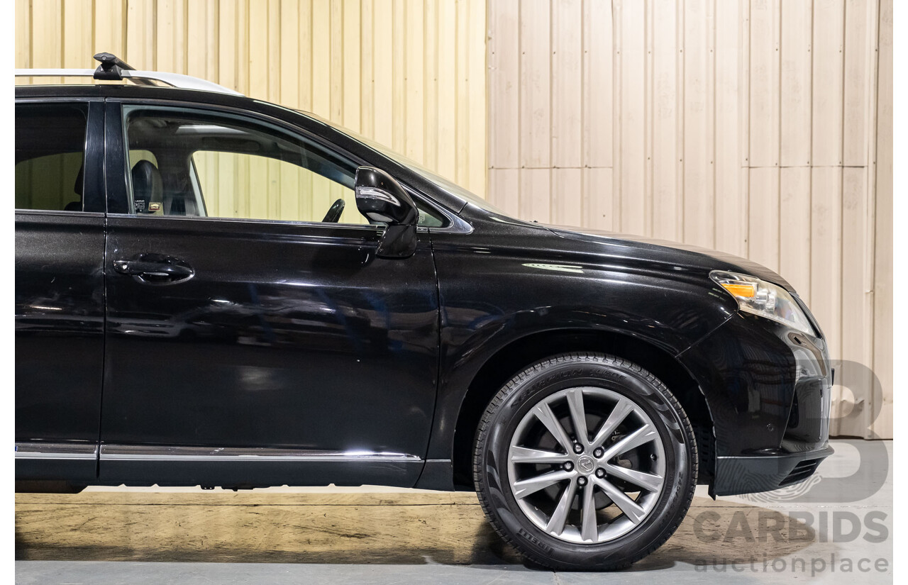 4/2013 Lexus RX450h Sports Luxury GYL15R MY12 4d Wagon Black 3.5L V6 Hybrid