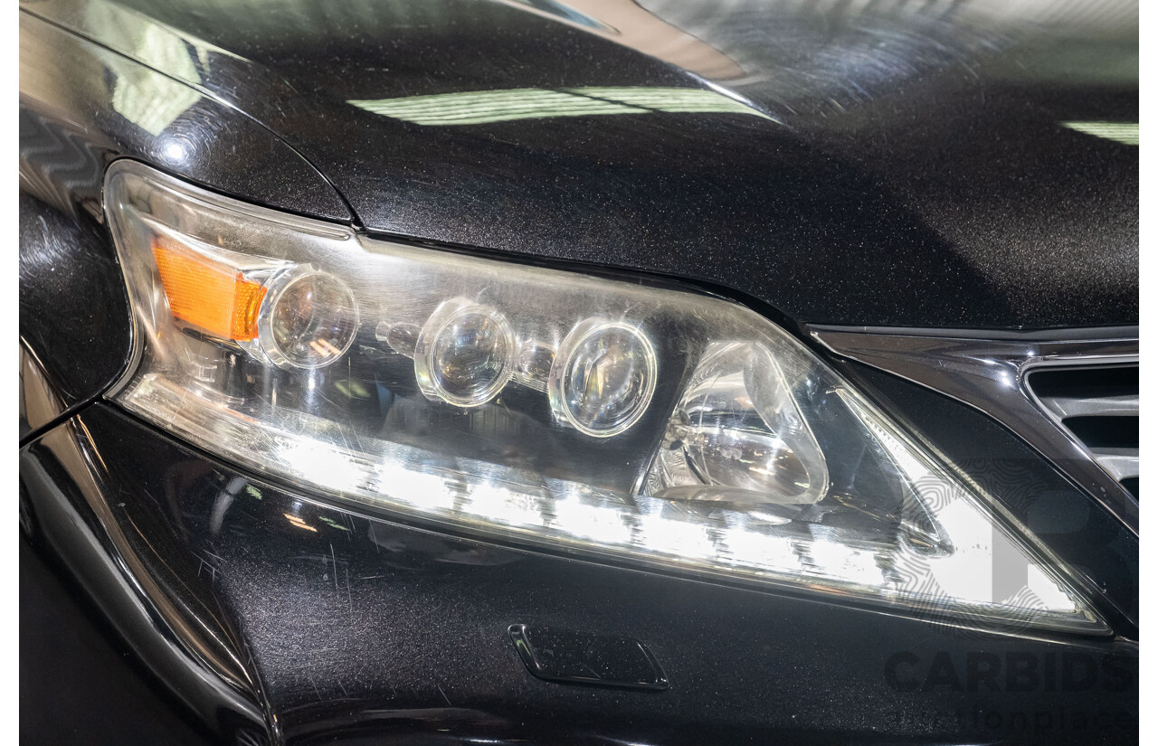 4/2013 Lexus RX450h Sports Luxury GYL15R MY12 4d Wagon Black 3.5L V6 Hybrid