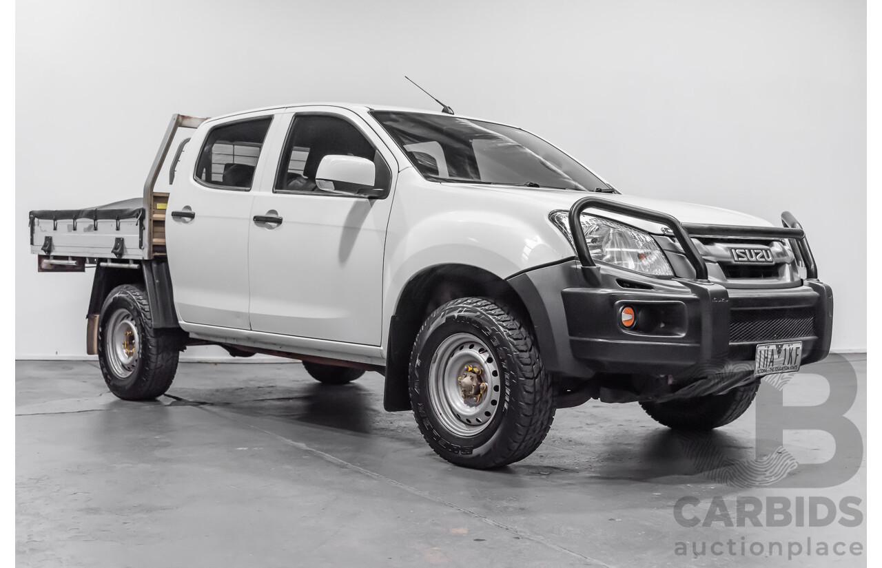 12/2015 Isuzu D-Max SX (4x4) TF MY15 Crew C/Chas White 3.0L Turbo Diesel