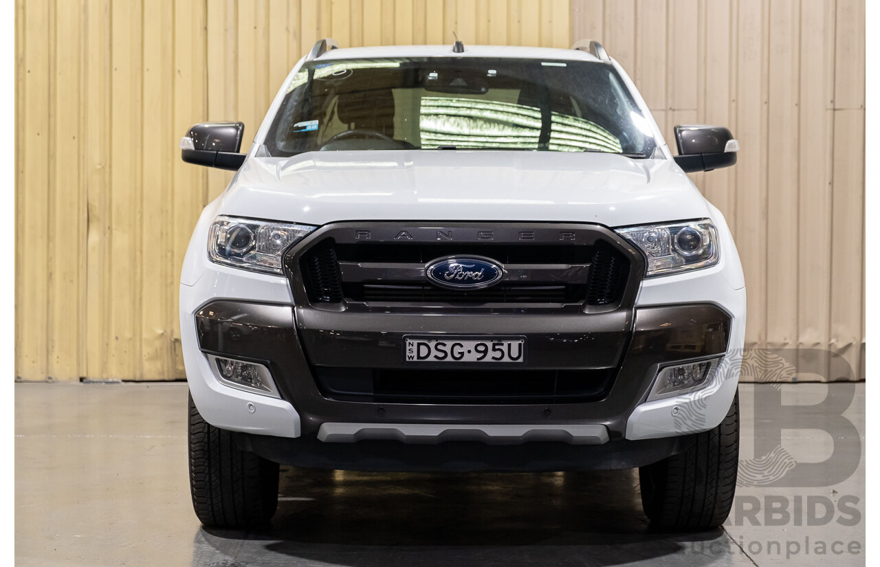 10/2017 Ford Ranger Wildtrak 3.2 (4x4) PX MKII Dual Cab P/Up White 3.2L Turbo Diesel