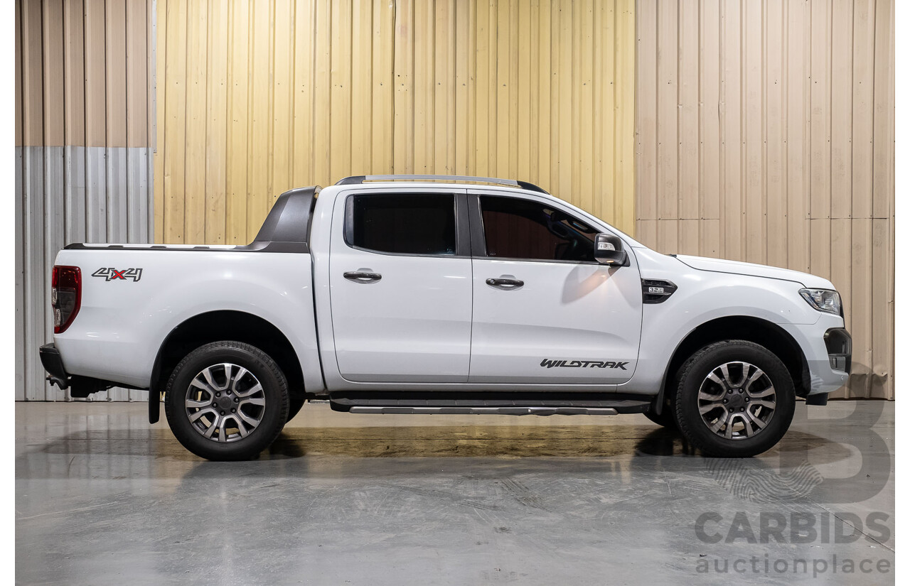10/2017 Ford Ranger Wildtrak 3.2 (4x4) PX MKII Dual Cab P/Up White 3.2L Turbo Diesel