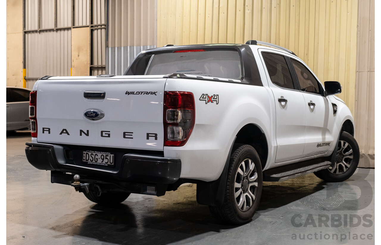10/2017 Ford Ranger Wildtrak 3.2 (4x4) PX MKII Dual Cab P/Up White 3.2L Turbo Diesel