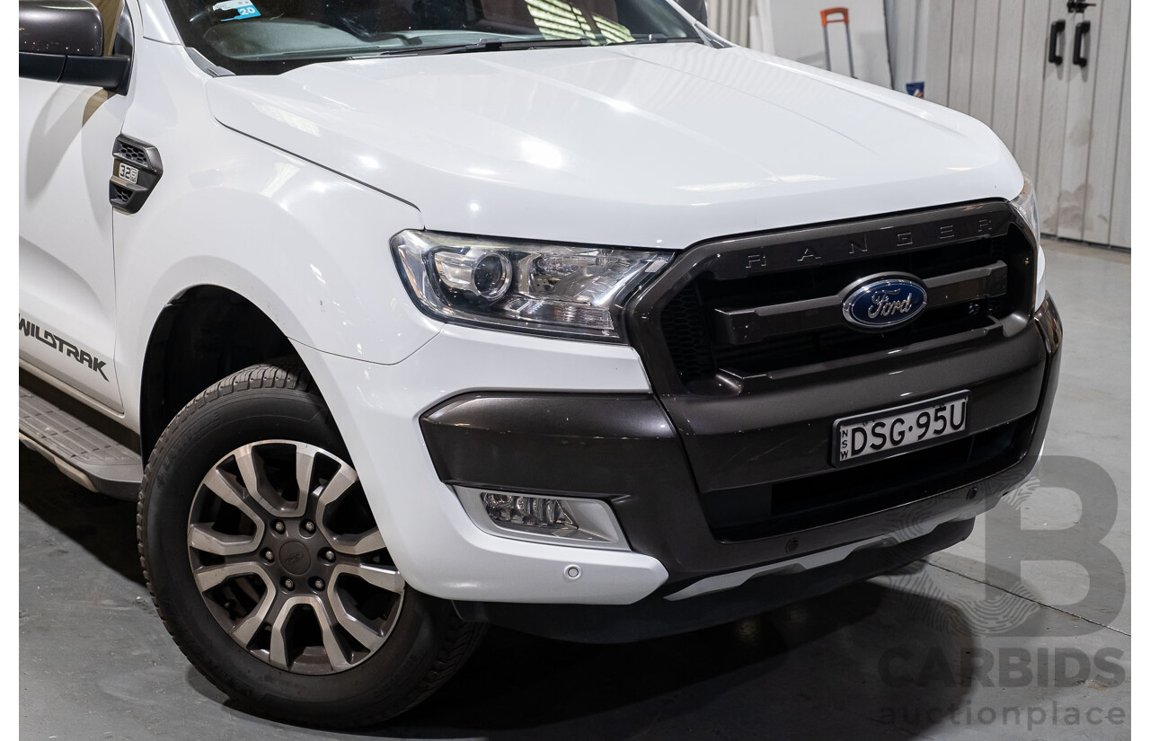 10/2017 Ford Ranger Wildtrak 3.2 (4x4) PX MKII Dual Cab P/Up White 3.2L Turbo Diesel