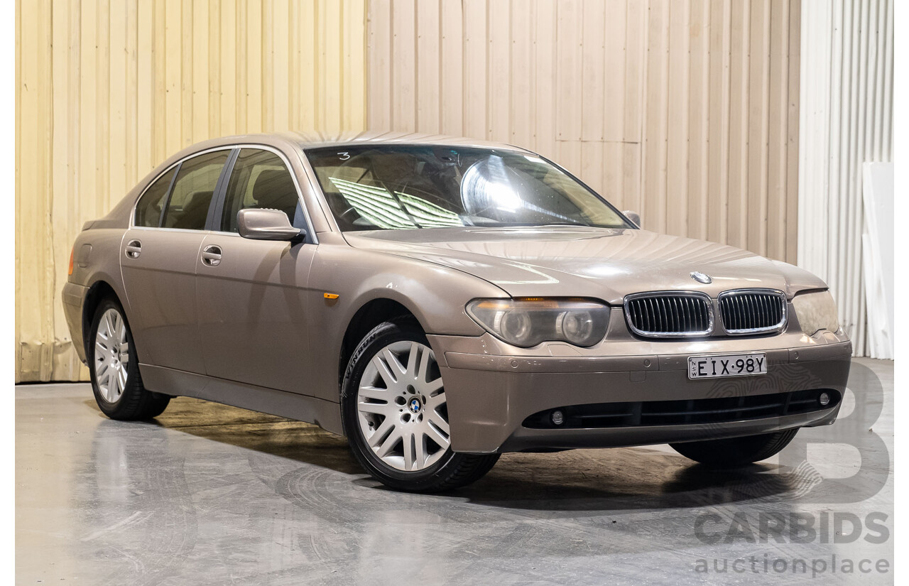 2/2003 Bmw 735i E65 4d Sedan Beige 3.6L V8