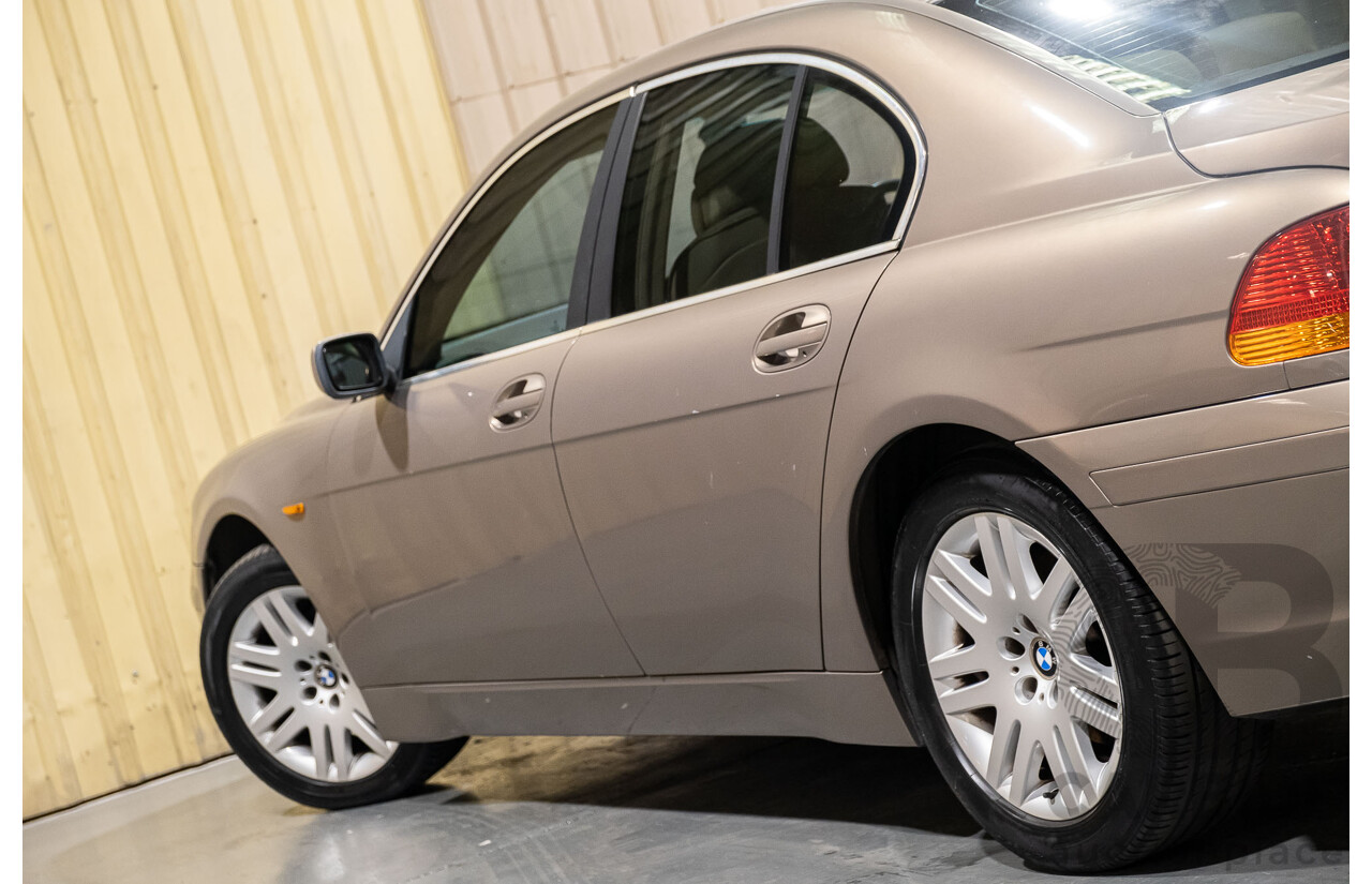 2/2003 Bmw 735i E65 4d Sedan Beige 3.6L V8