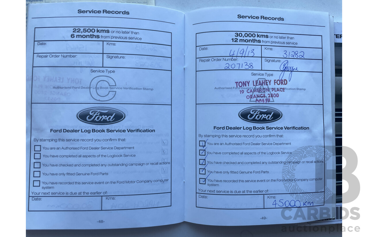 6/2012 Ford Territory TX (rwd) SZ 4d Wagon Brown 4.0L