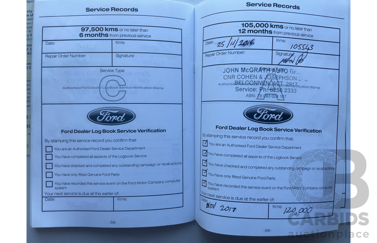 6/2012 Ford Territory TX (rwd) SZ 4d Wagon Brown 4.0L