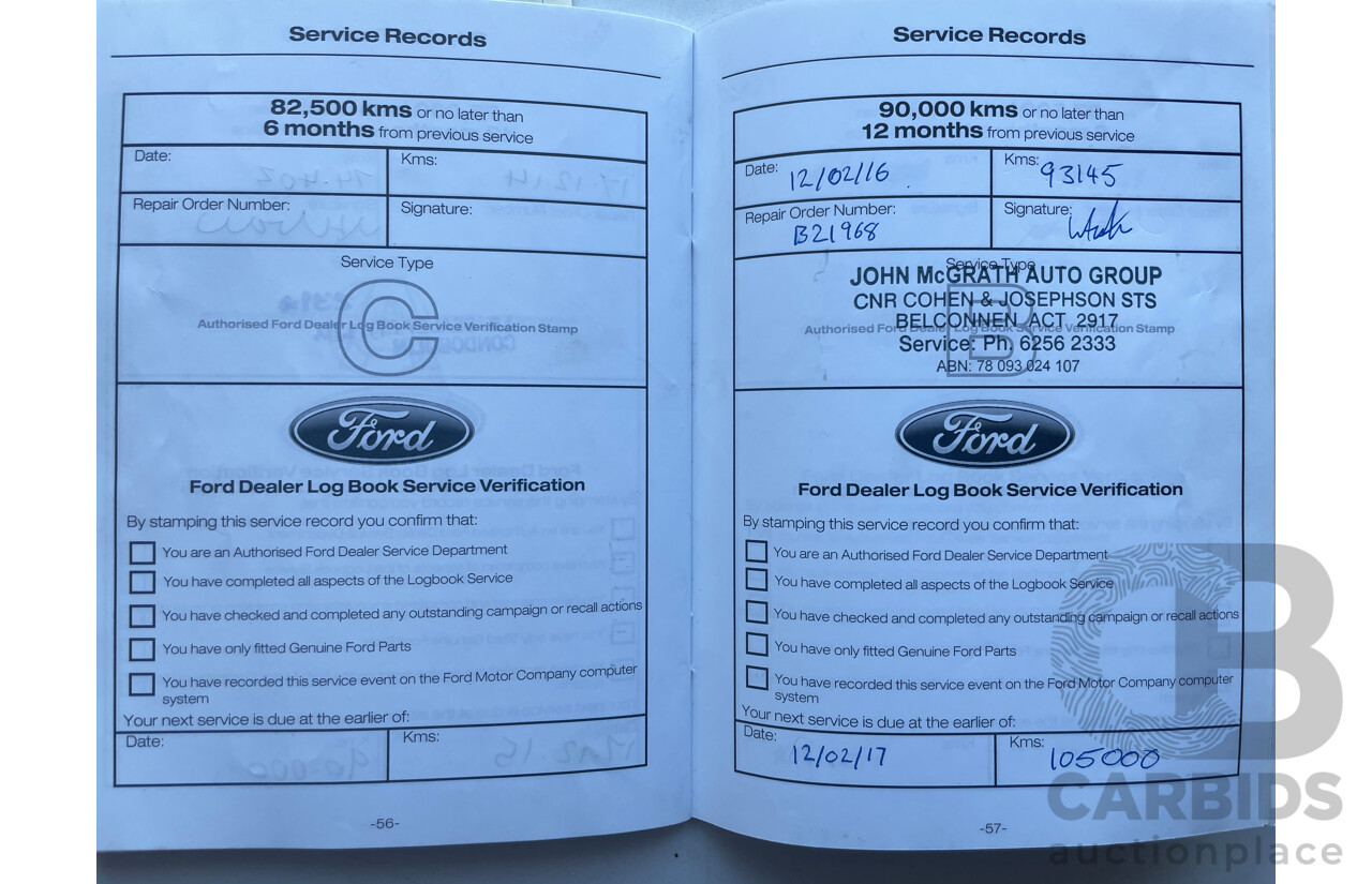 6/2012 Ford Territory TX (rwd) SZ 4d Wagon Brown 4.0L