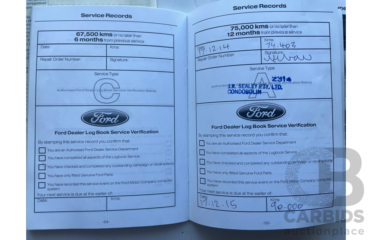 6/2012 Ford Territory TX (rwd) SZ 4d Wagon Brown 4.0L