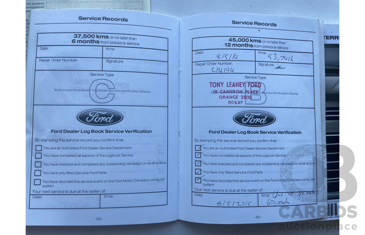 6/2012 Ford Territory TX (rwd) SZ 4d Wagon Brown 4.0L