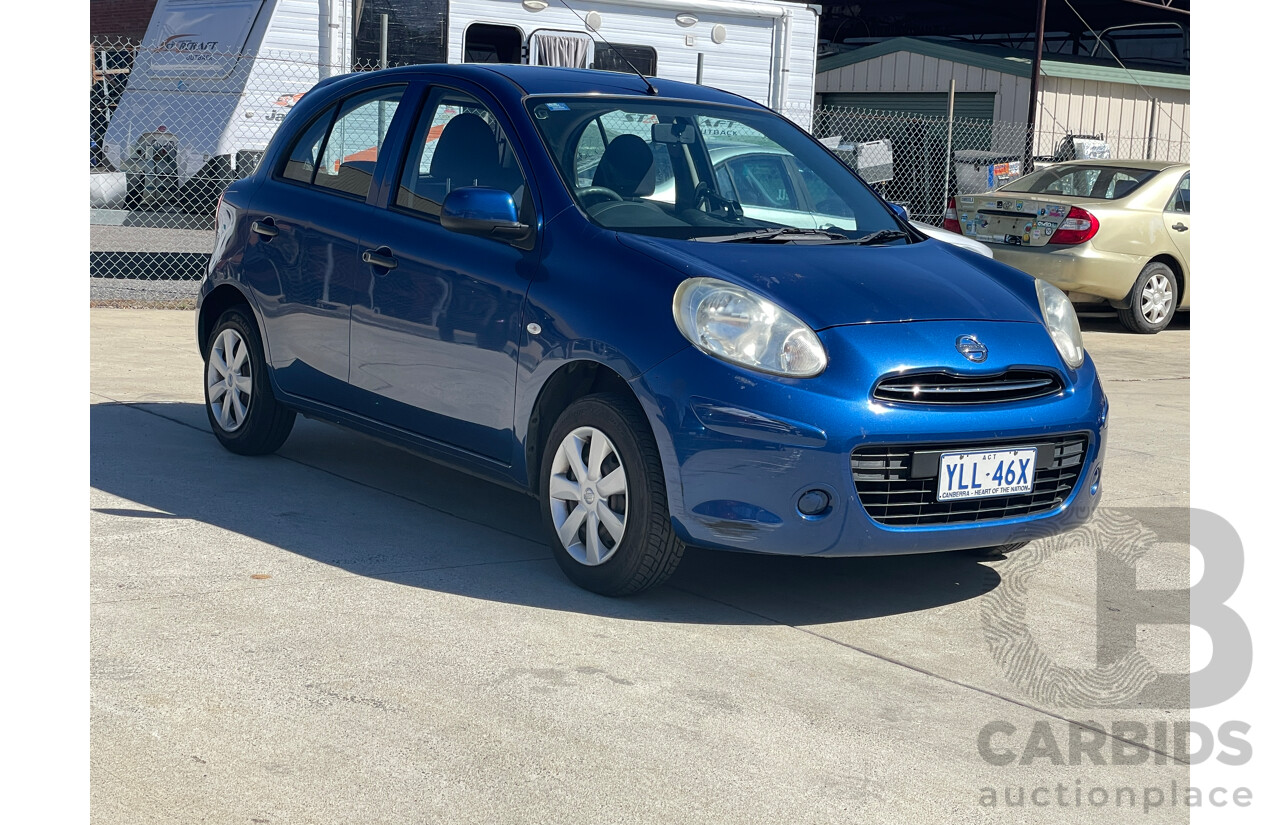 6/2014 Nissan Micra ST K13 MY13 5d Hatchback Blue 1.2L