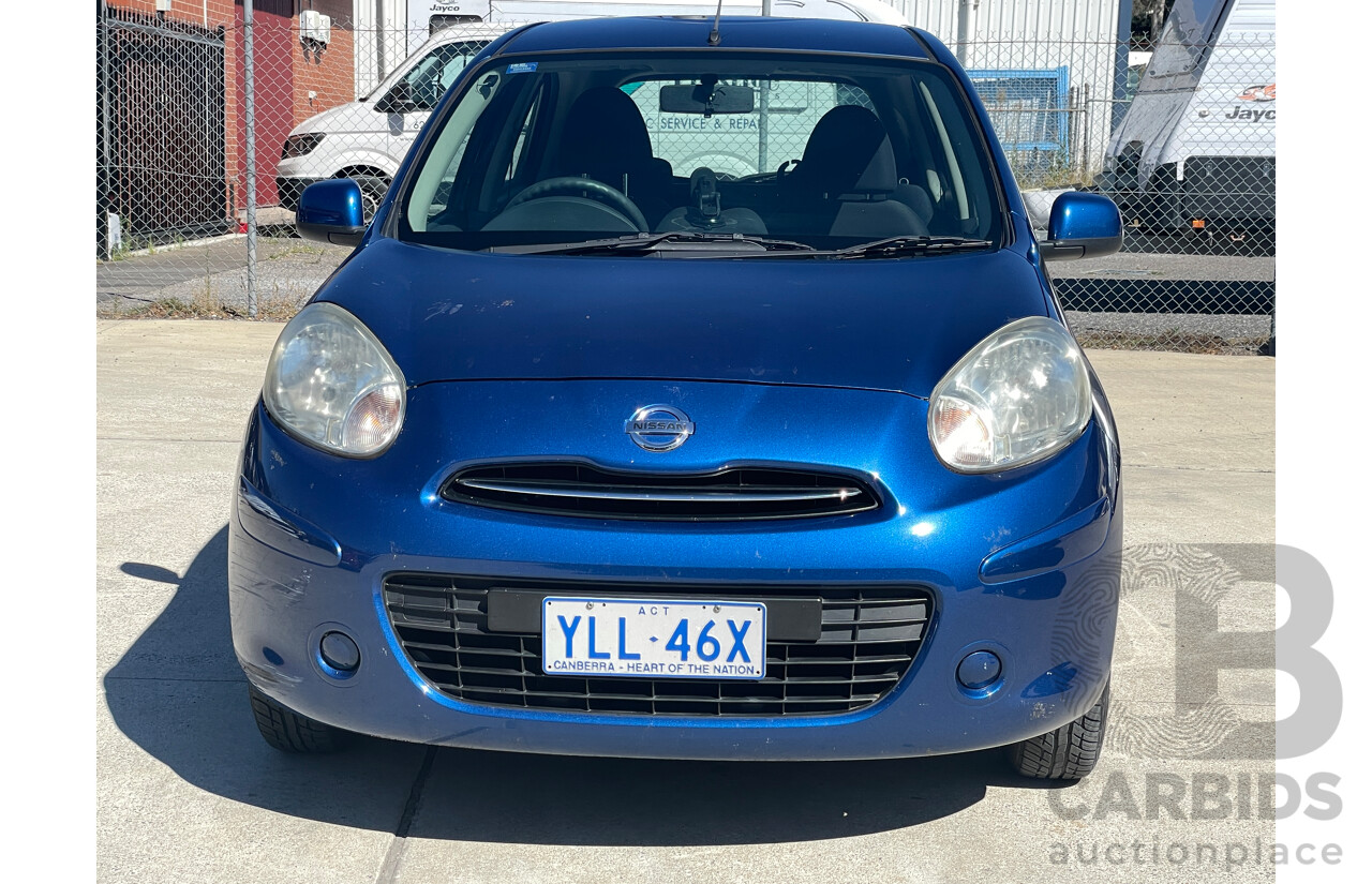 6/2014 Nissan Micra ST K13 MY13 5d Hatchback Blue 1.2L
