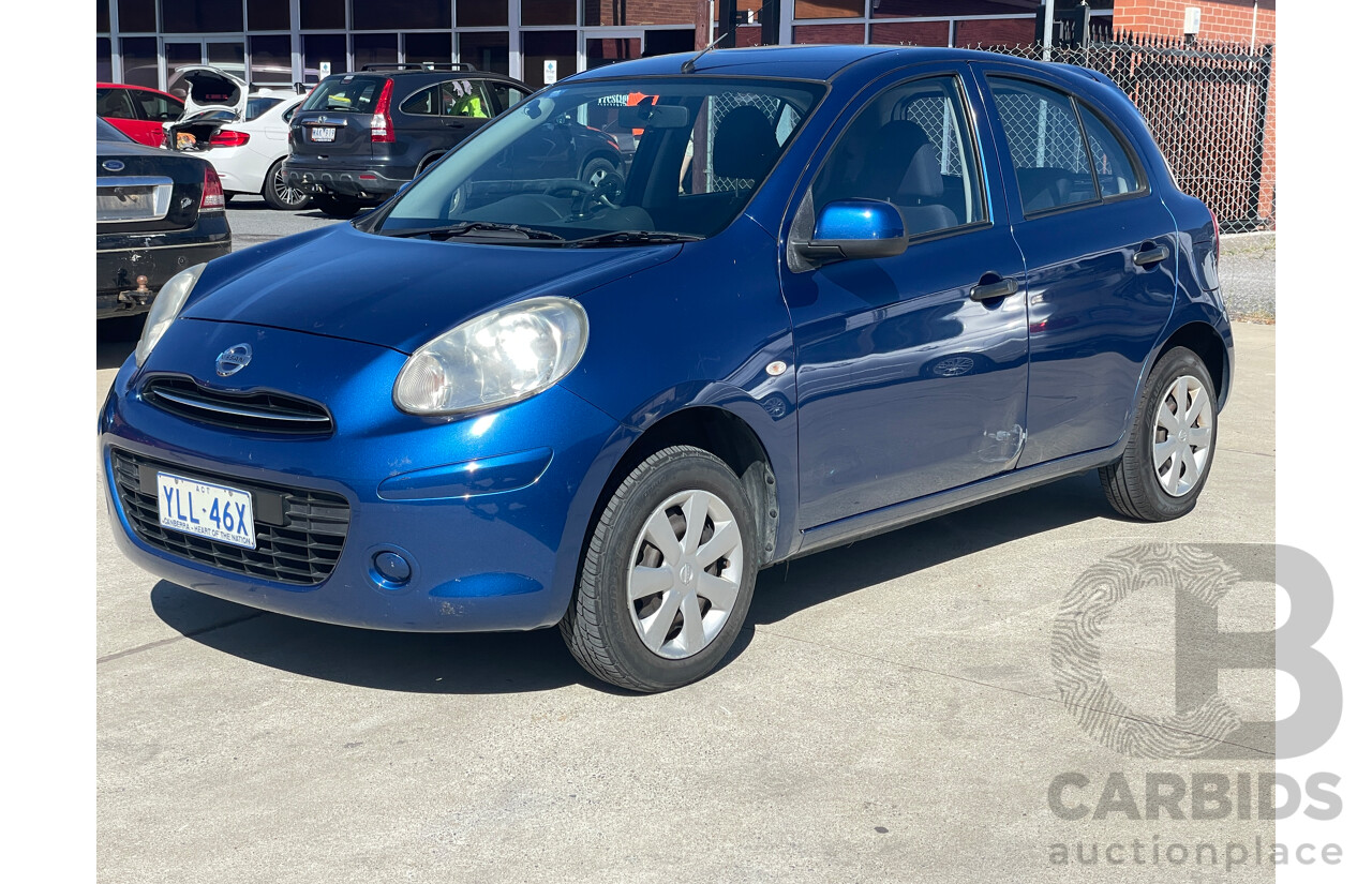 6/2014 Nissan Micra ST K13 MY13 5d Hatchback Blue 1.2L