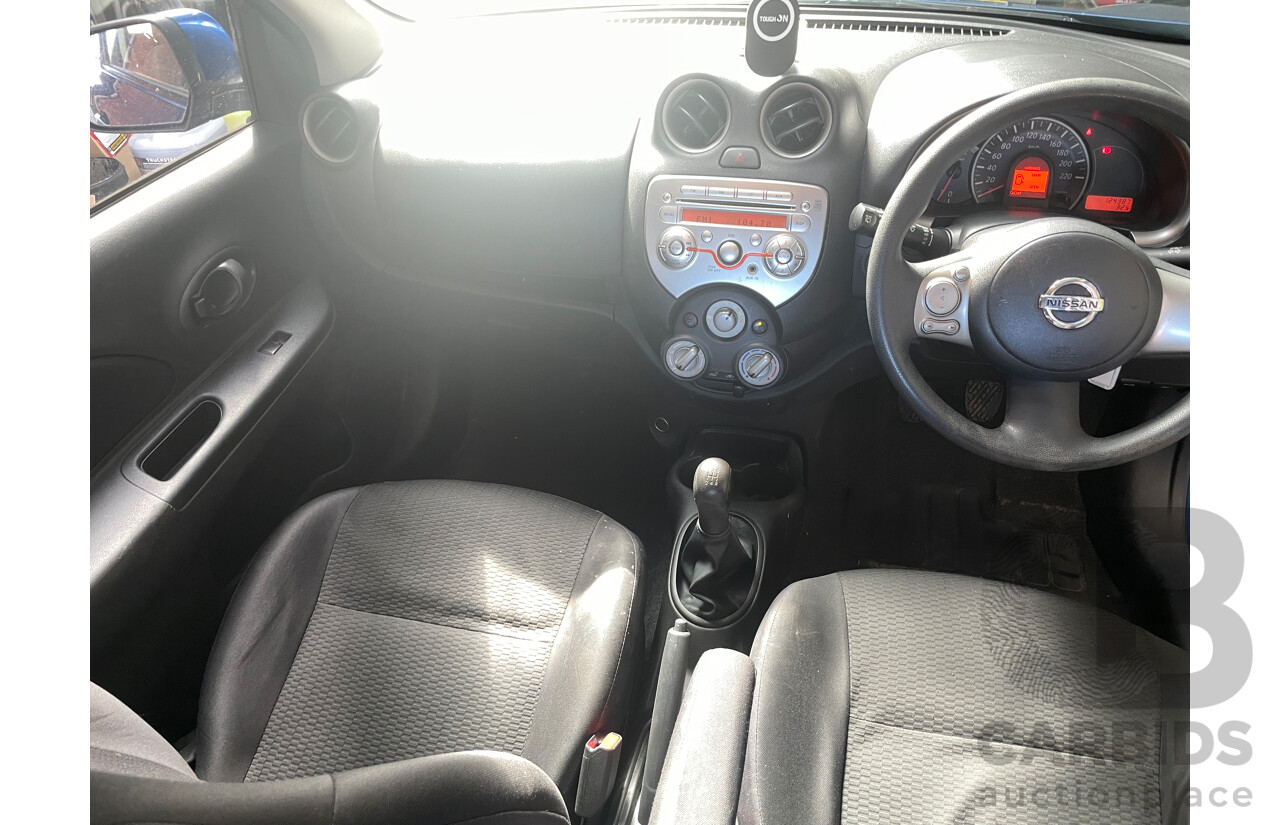 6/2014 Nissan Micra ST K13 MY13 5d Hatchback Blue 1.2L