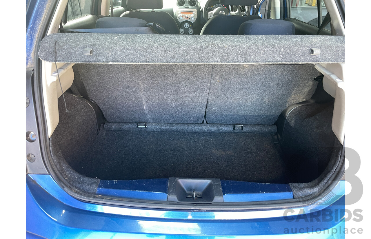 6/2014 Nissan Micra ST K13 MY13 5d Hatchback Blue 1.2L