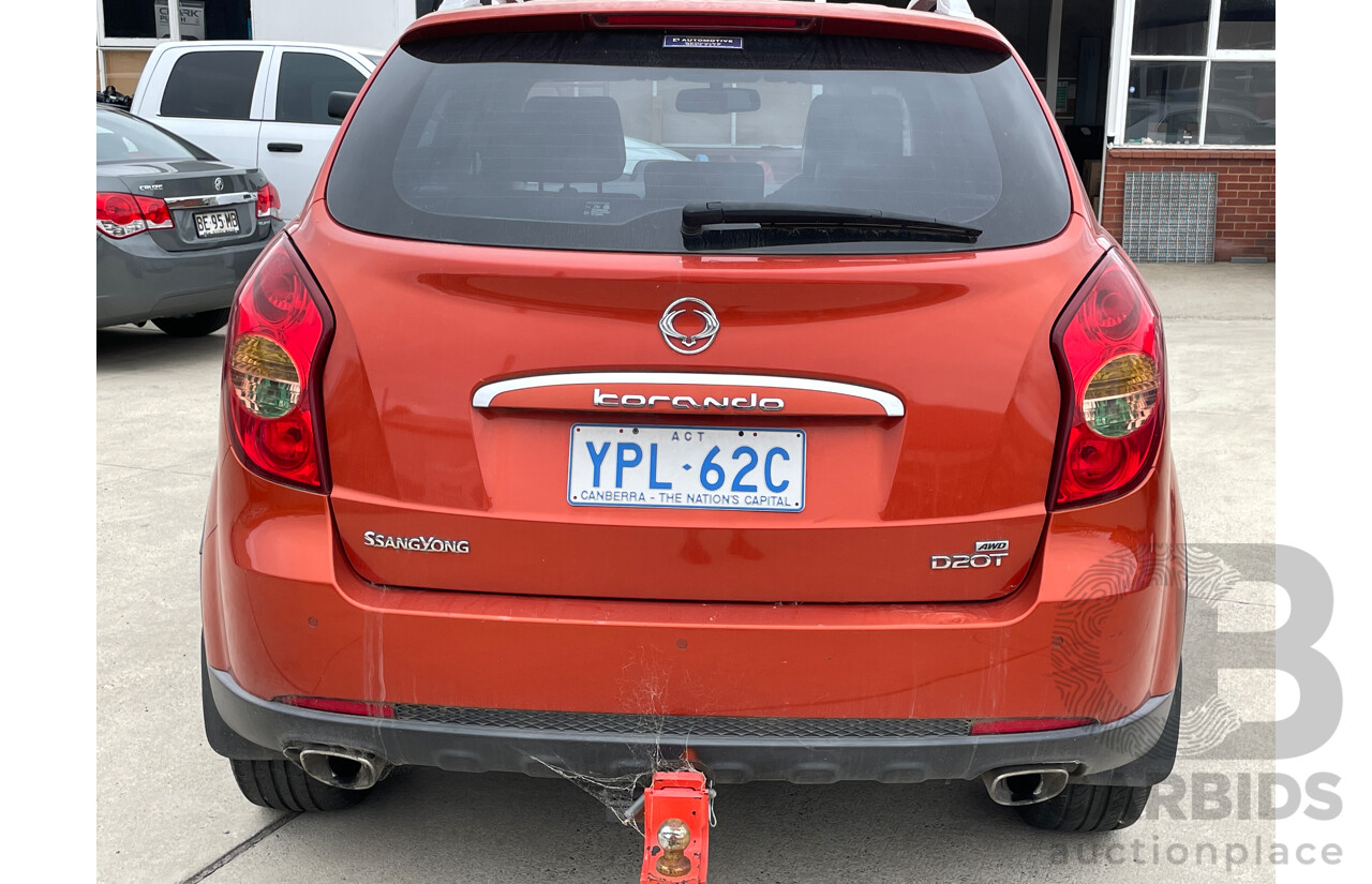 11/2012 Ssangyong Kyron 2.0 Xdi SPR D100 MY09 4d Wagon Orange 2.0L