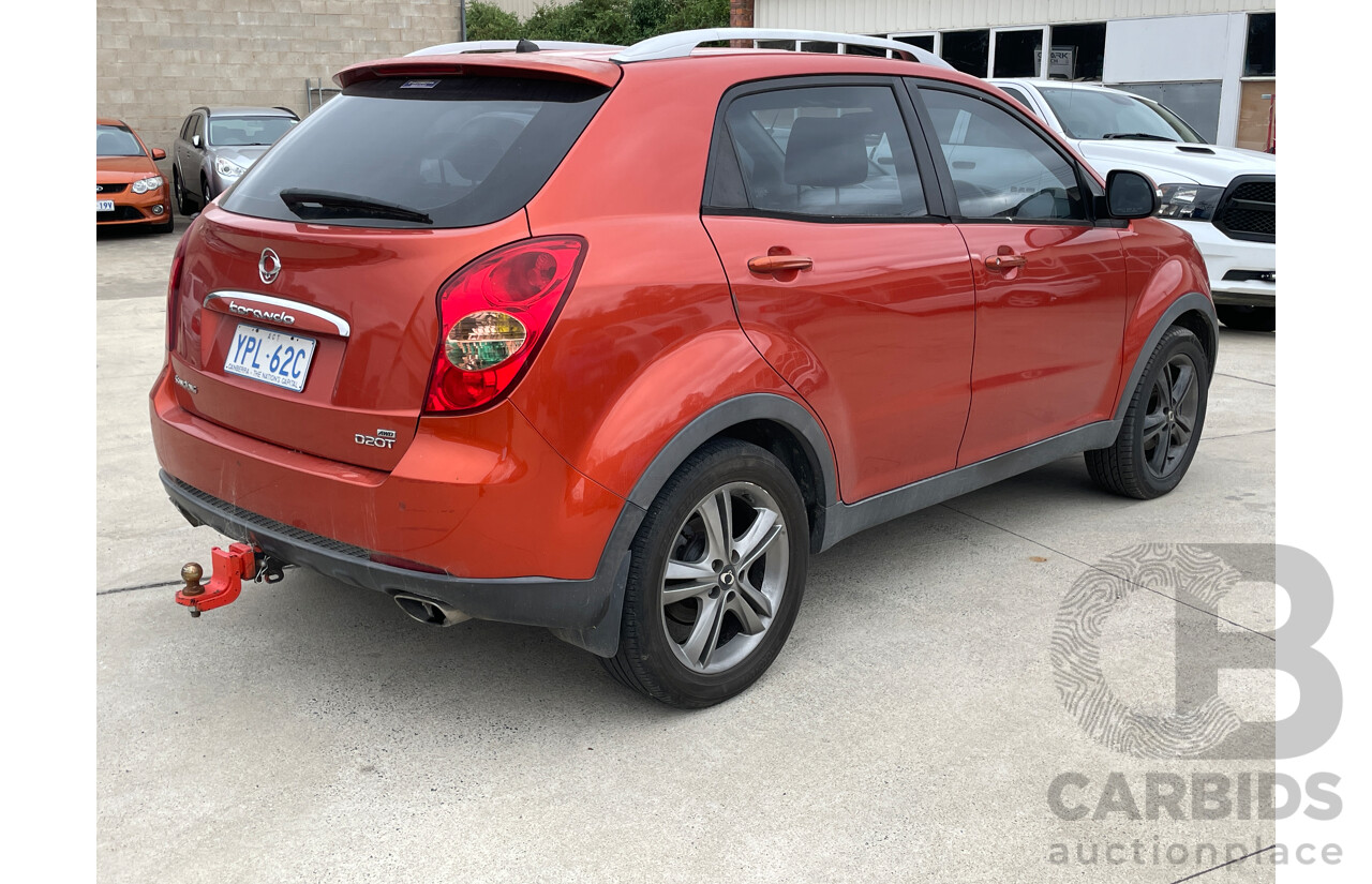 11/2012 Ssangyong Kyron 2.0 Xdi SPR D100 MY09 4d Wagon Orange 2.0L