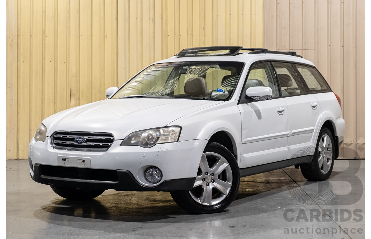 10/2005 Subaru Outback 3.0R Premium MY05 4d Wagon White 3.0L