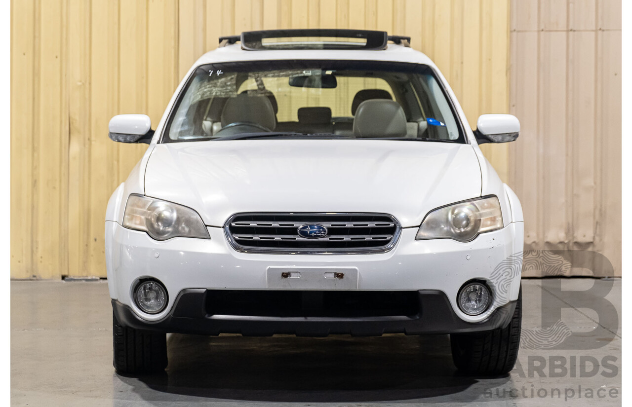 10/2005 Subaru Outback 3.0R Premium MY05 4d Wagon White 3.0L