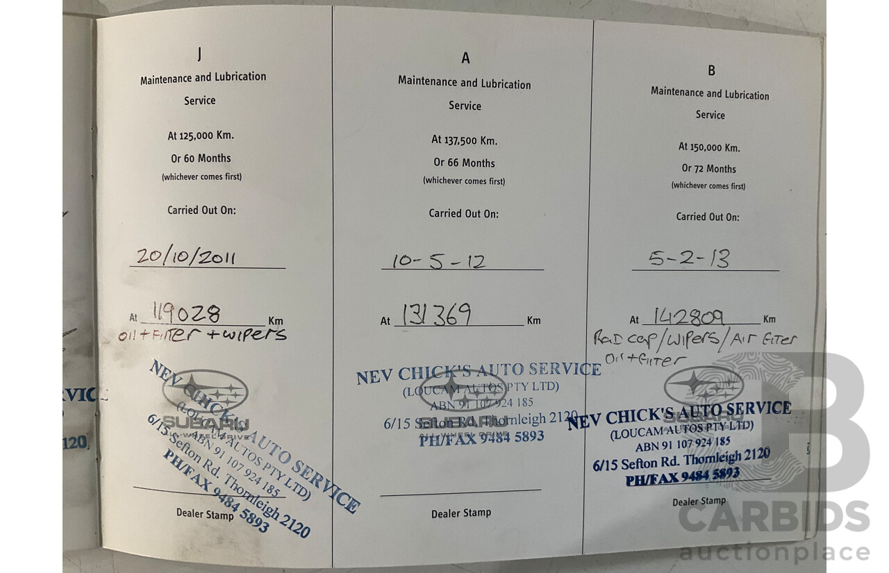 10/2005 Subaru Outback 3.0R Premium MY05 4d Wagon White 3.0L