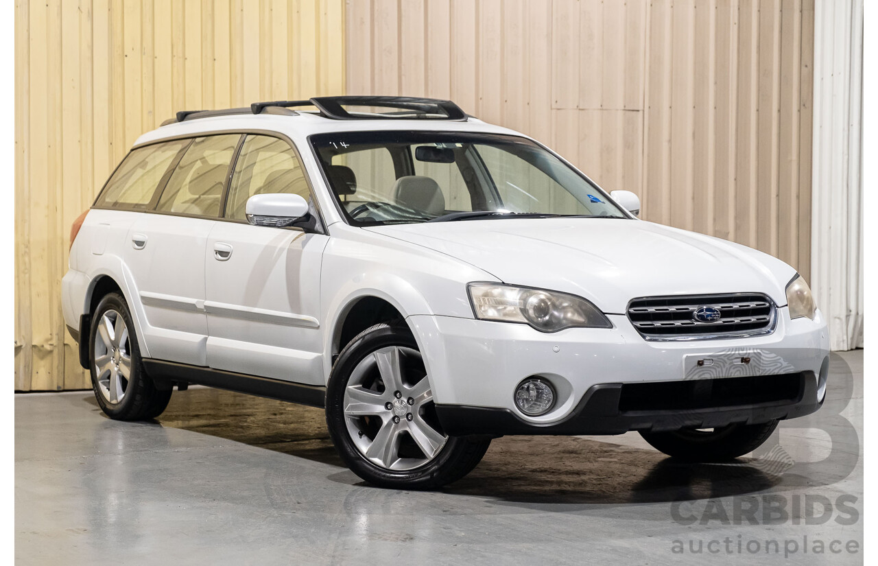 10/2005 Subaru Outback 3.0R Premium MY05 4d Wagon White 3.0L