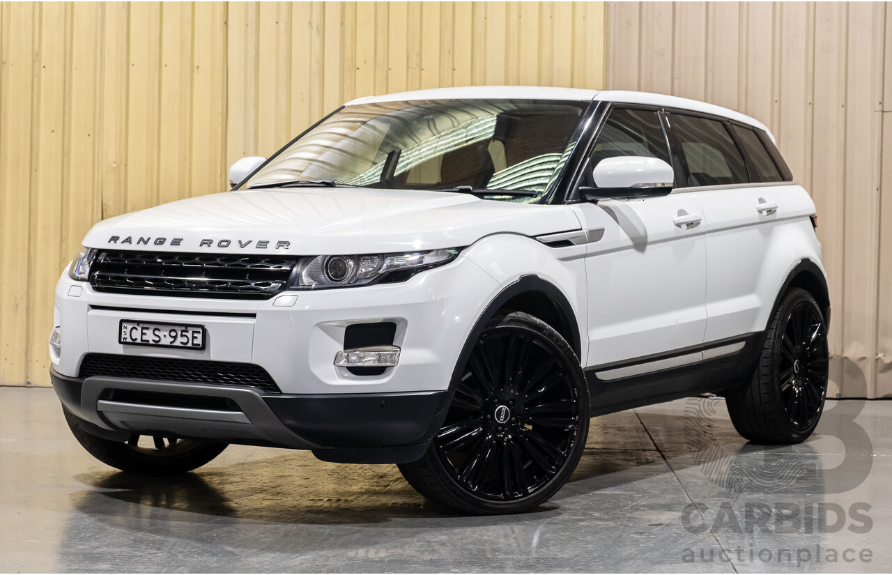 1/2012 Land Rover Range Rover Evoque Si4 PURE LV 5d Wagon White 2.0L Turbo Petrol