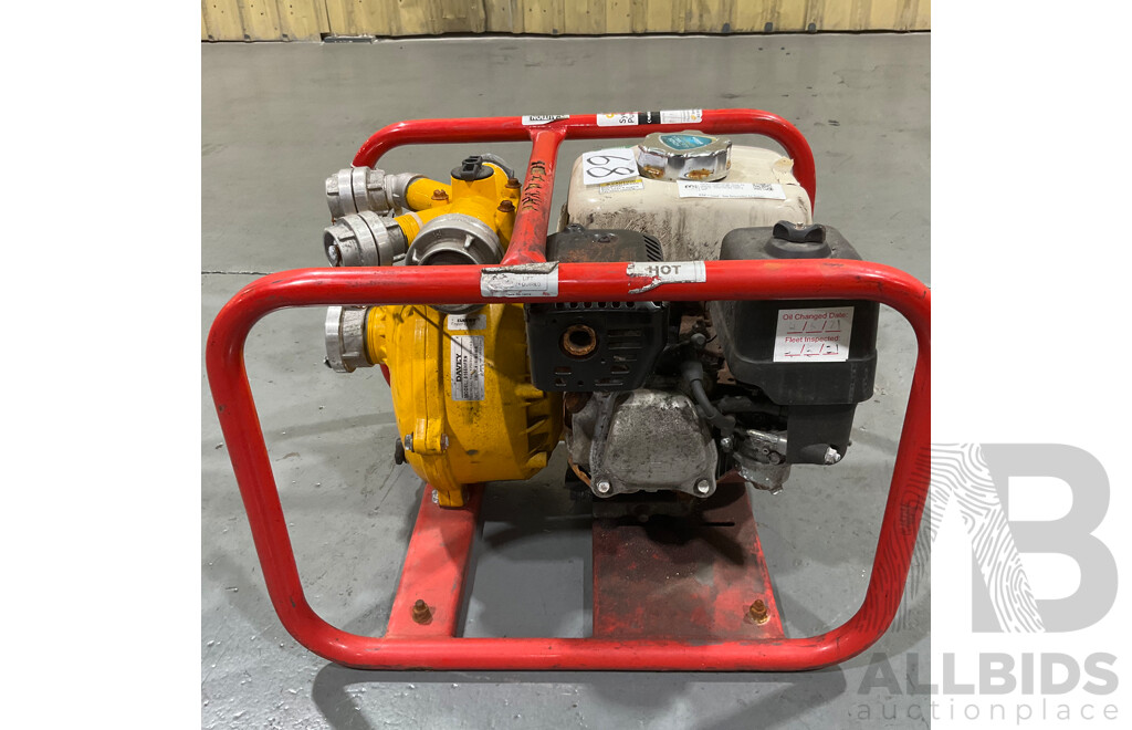 DAVEY PUMP Single Stage Firefighter With GX160 Honda Engine - Approximate ORP $999