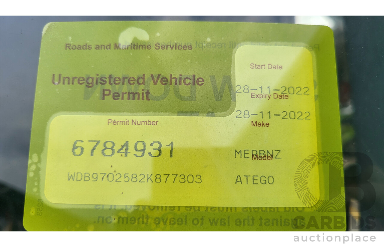 Mercedes Benz Atego-LW 1228 GVM - 11990 KG  Year/Month - 2004/03