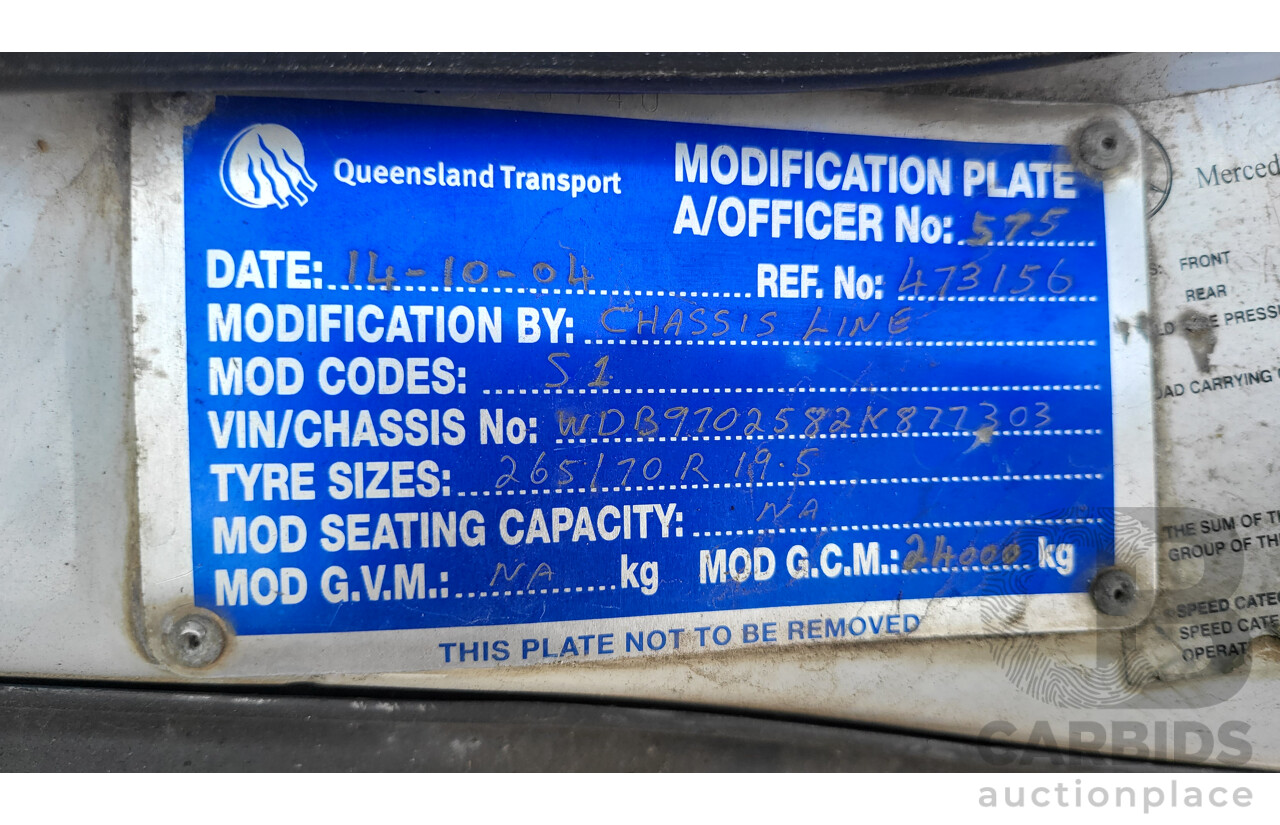 Mercedes Benz Atego-LW 1228 GVM - 11990 KG  Year/Month - 2004/03