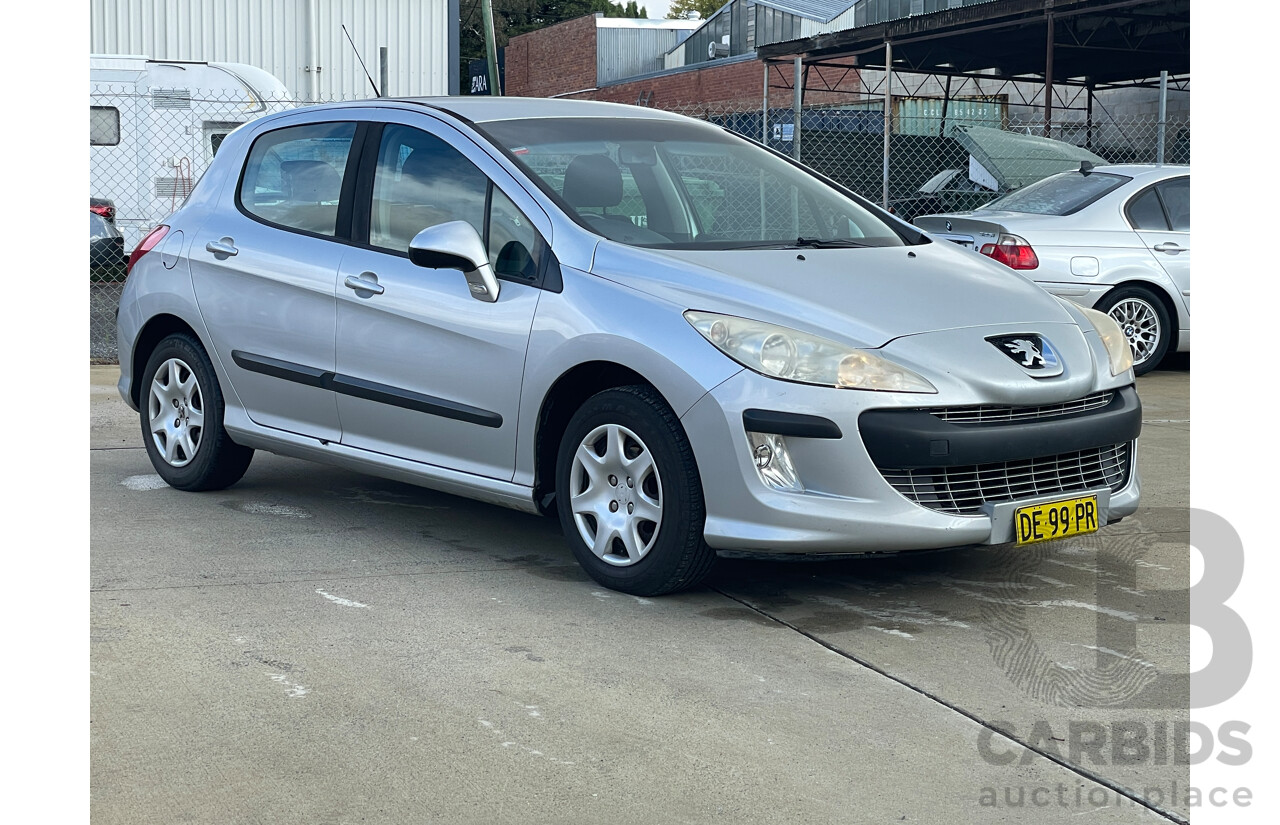 4/2009 Peugeot 308 XS  5d Hatchback Silver 1.6L