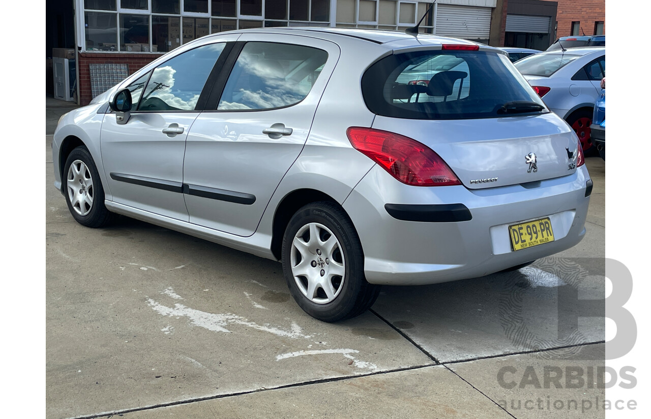 4/2009 Peugeot 308 XS  5d Hatchback Silver 1.6L
