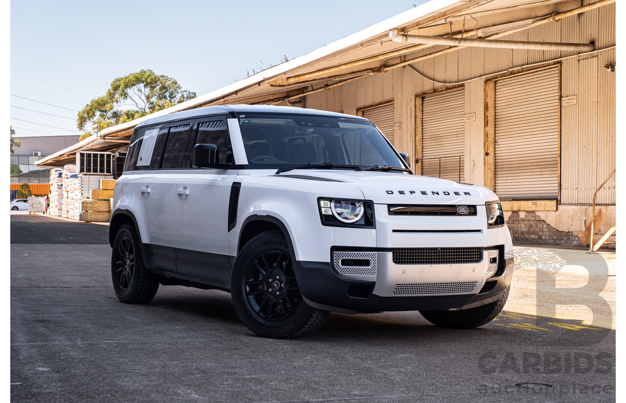 03/2022 Land Rover Defender 110 D250 (4x4) L663 MY22 4d Wagon Fuji White 3.0L Twin Turbo Diesel