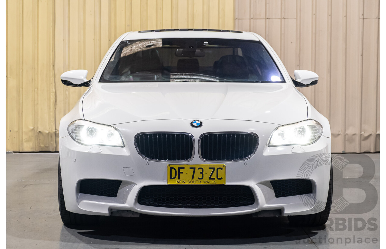 6/2012 BMW M5 F10 MY12 4d Sedan White 4.4L Twin Turbo V8