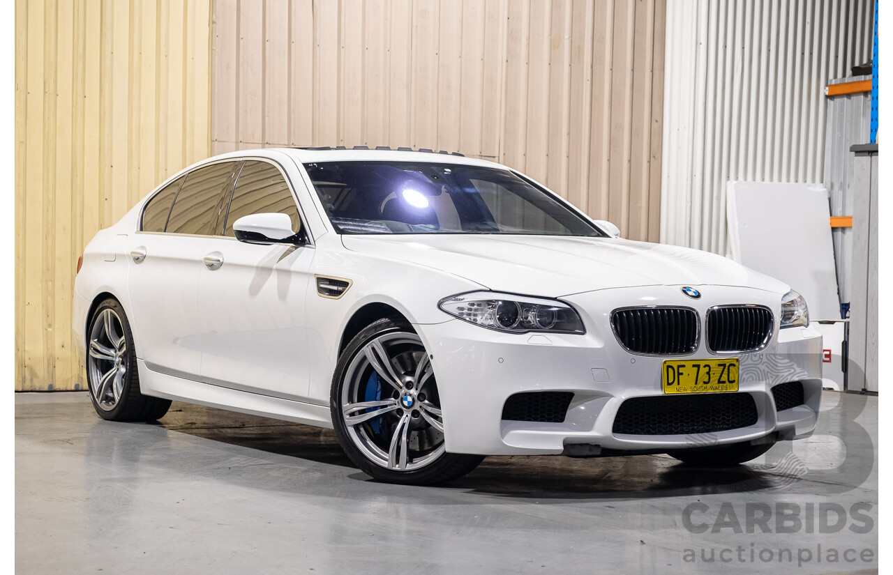 6/2012 BMW M5 F10 MY12 4d Sedan White 4.4L Twin Turbo V8