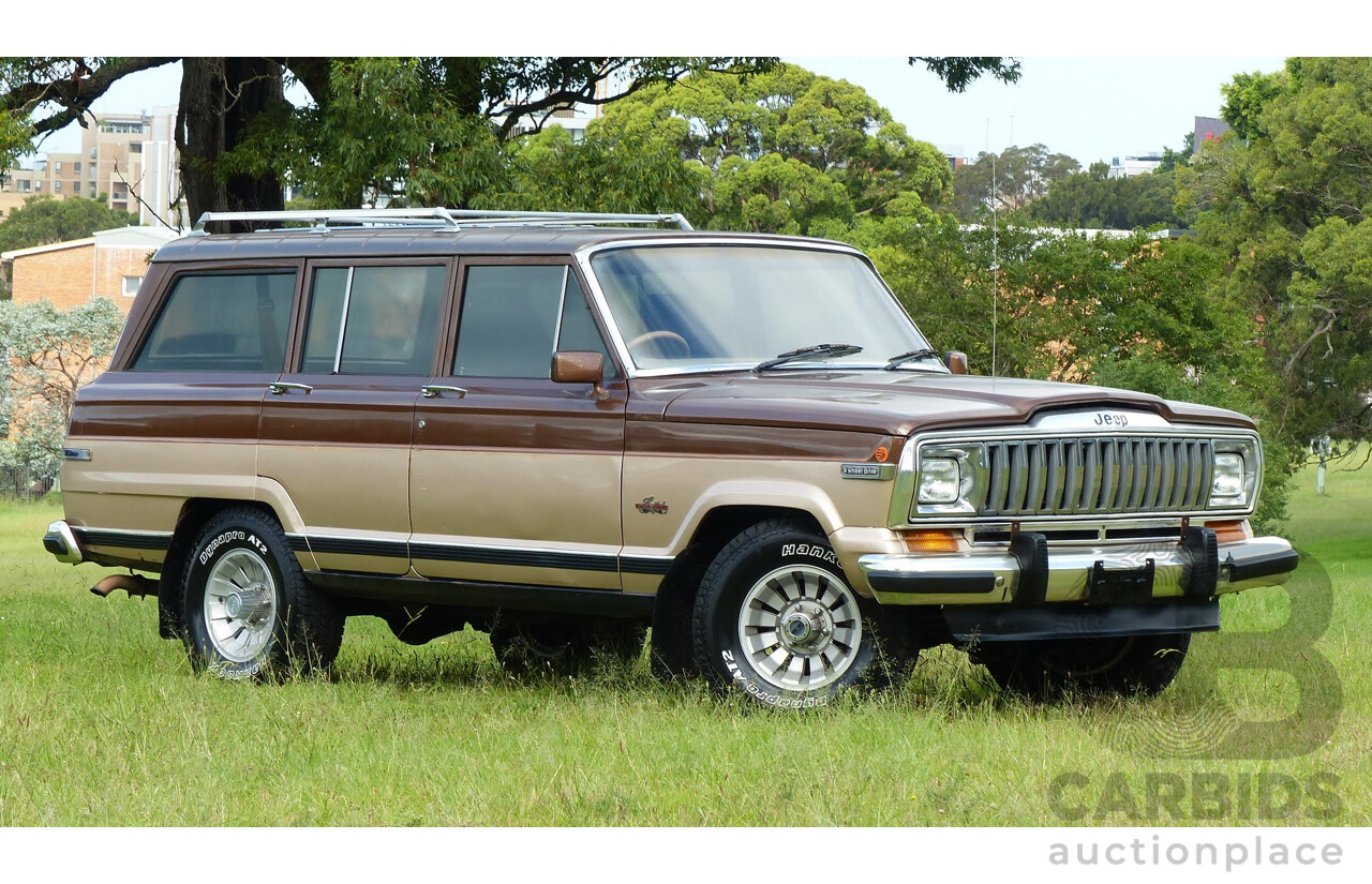 4/1984 Jeep Cherokee SJ Limited (4x4) 4d Wagon Brown/Gold 5.9L V8