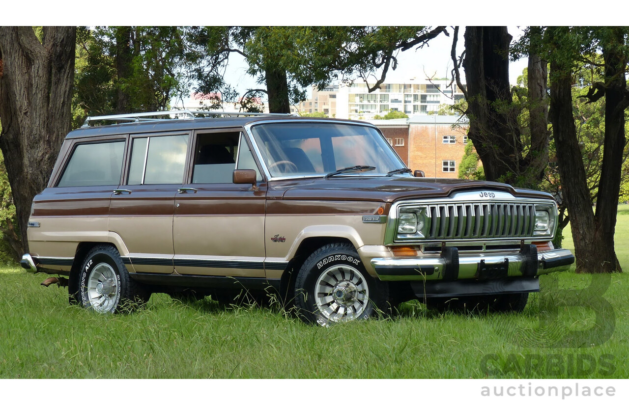 4/1984 Jeep Cherokee SJ Limited (4x4) 4d Wagon Brown/Gold 5.9L V8