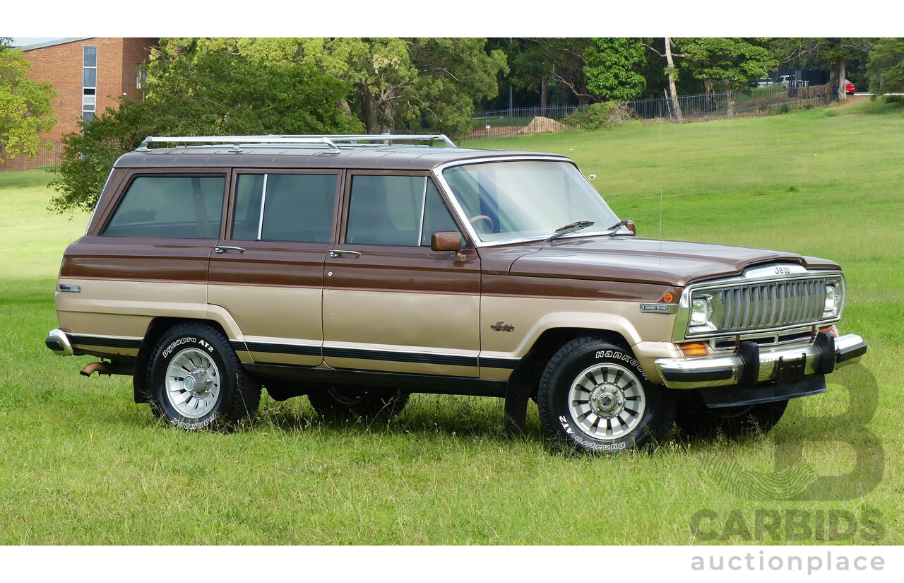 4/1984 Jeep Cherokee SJ Limited (4x4) 4d Wagon Brown/Gold 5.9L V8