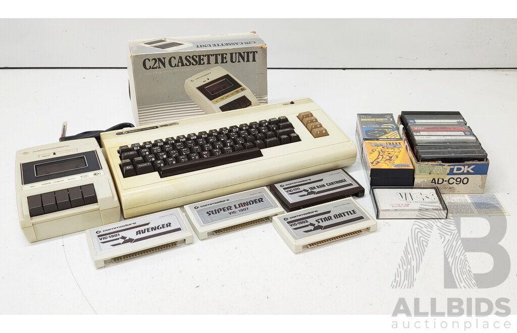 Vic 20 Computer Storage Commodore VIC-20 Desktop Computer - Lot 1484743 | ALLBIDS