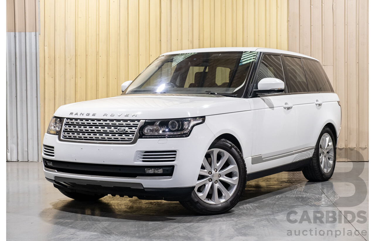 6/2014 Land Rover Range Rover Vogue TDV6 LG MY14.5 4d Wagon White 3.0L Twin Turbo Diesel
