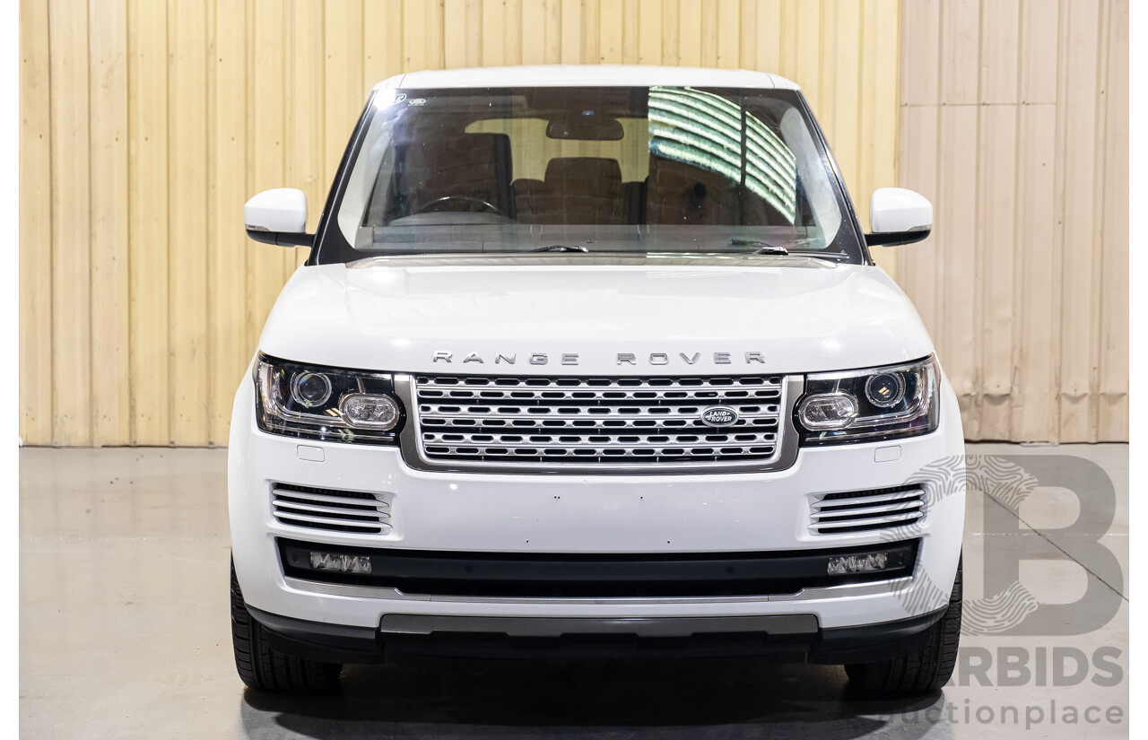 6/2014 Land Rover Range Rover Vogue TDV6 LG MY14.5 4d Wagon White 3.0L Twin Turbo Diesel