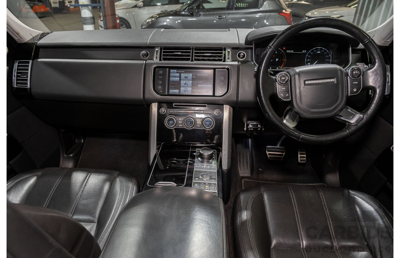 6/2014 Land Rover Range Rover Vogue TDV6 LG MY14.5 4d Wagon White 3.0L Twin Turbo Diesel