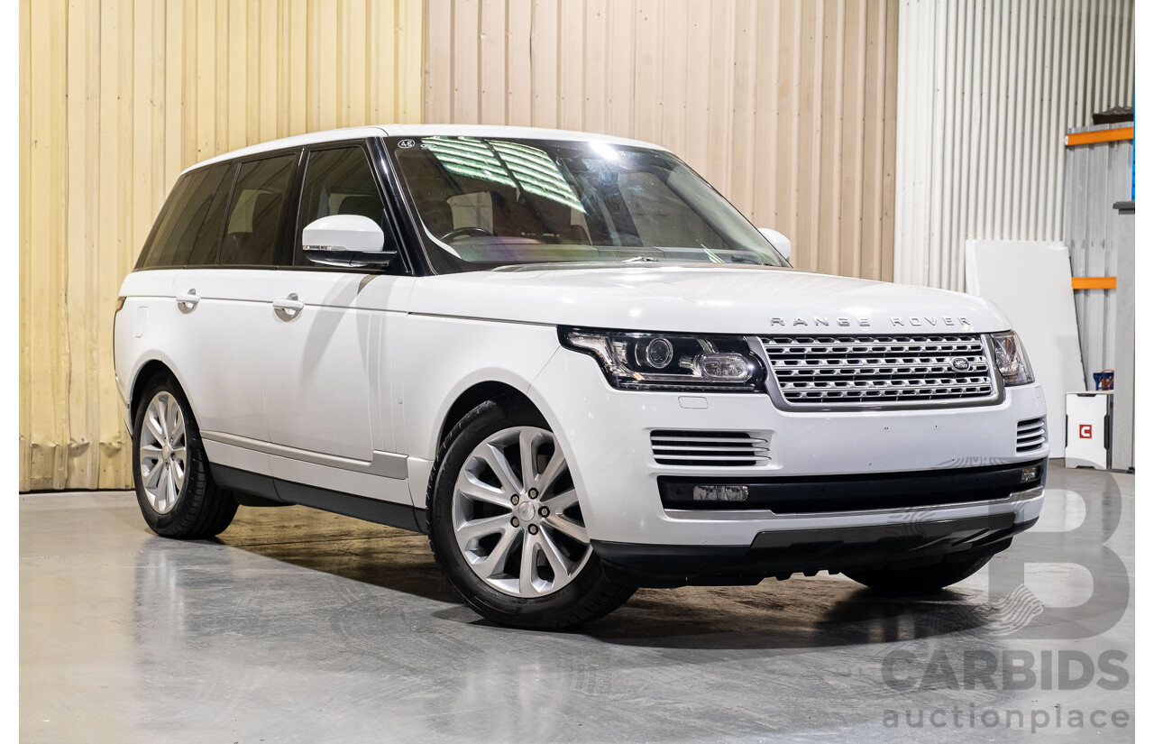 6/2014 Land Rover Range Rover Vogue TDV6 LG MY14.5 4d Wagon White 3.0L Twin Turbo Diesel