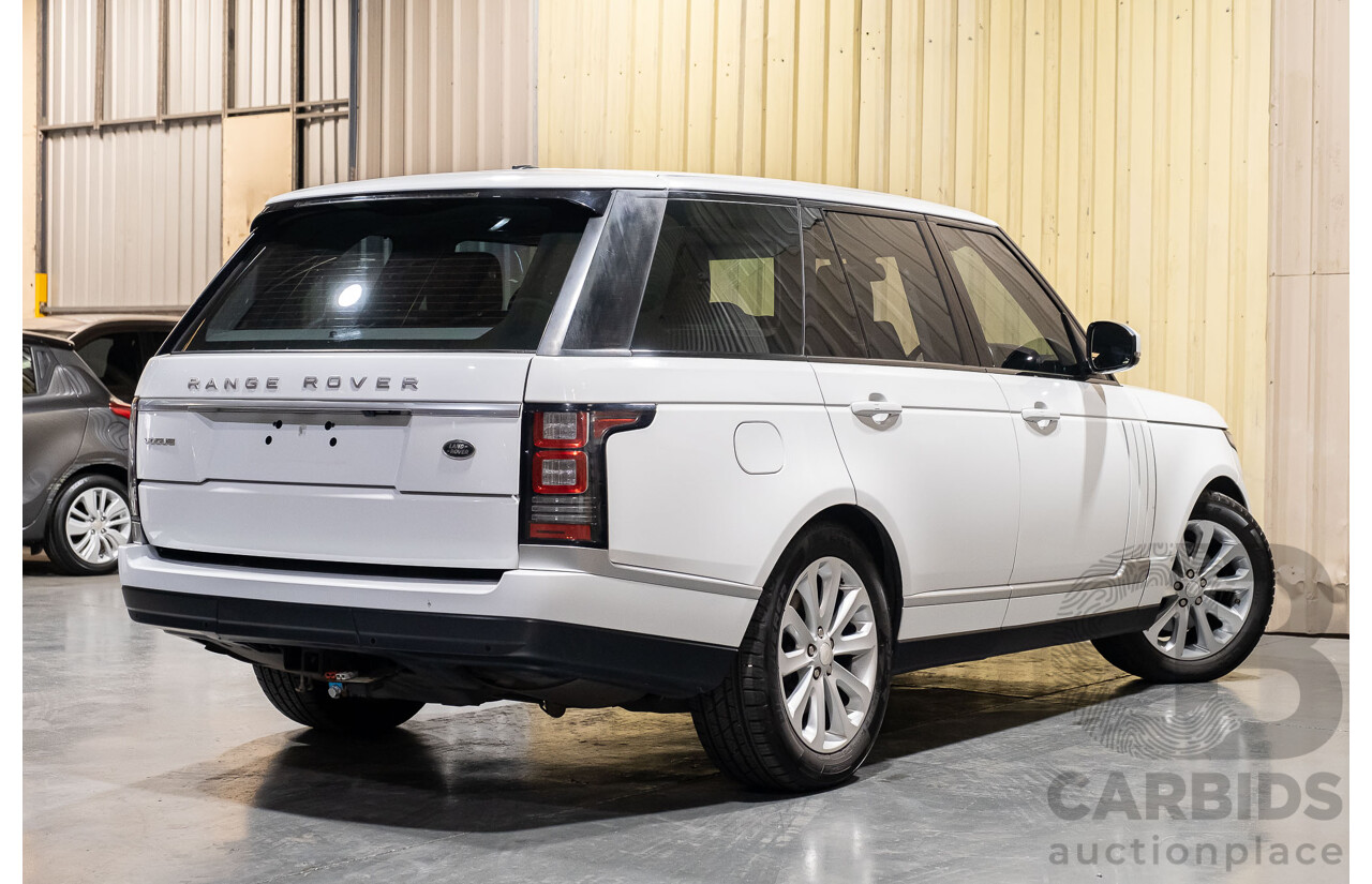 6/2014 Land Rover Range Rover Vogue TDV6 LG MY14.5 4d Wagon White 3.0L Twin Turbo Diesel