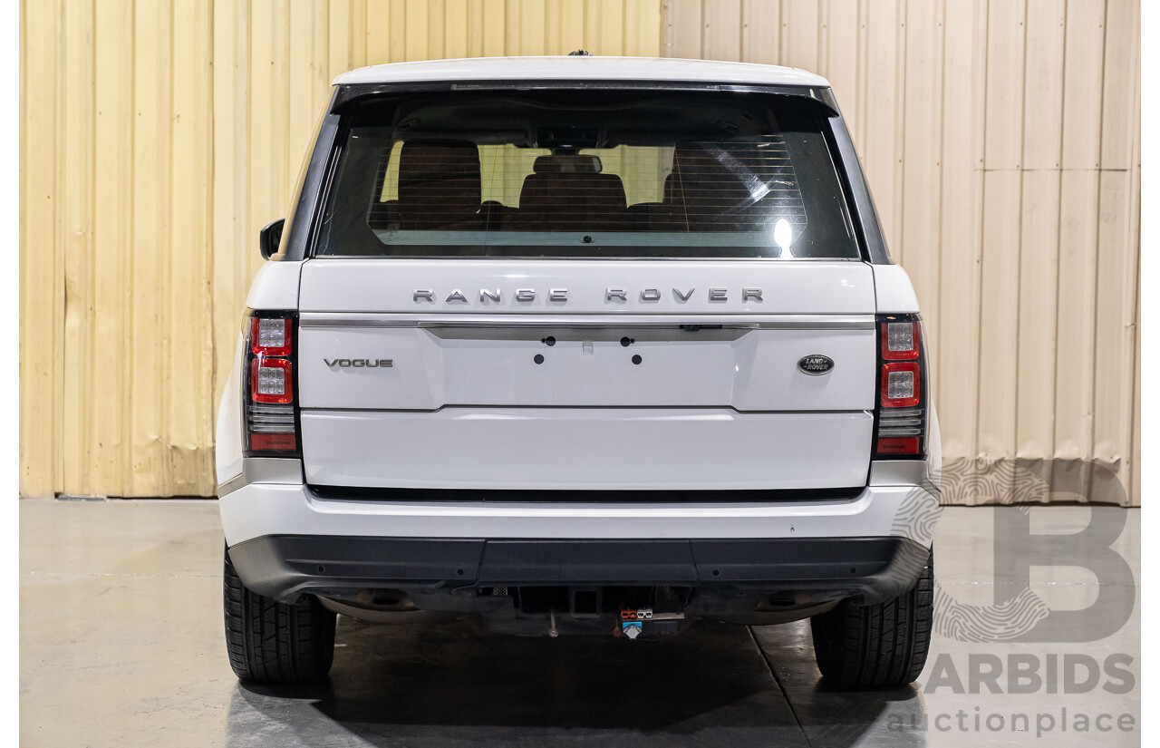 6/2014 Land Rover Range Rover Vogue TDV6 LG MY14.5 4d Wagon White 3.0L Twin Turbo Diesel