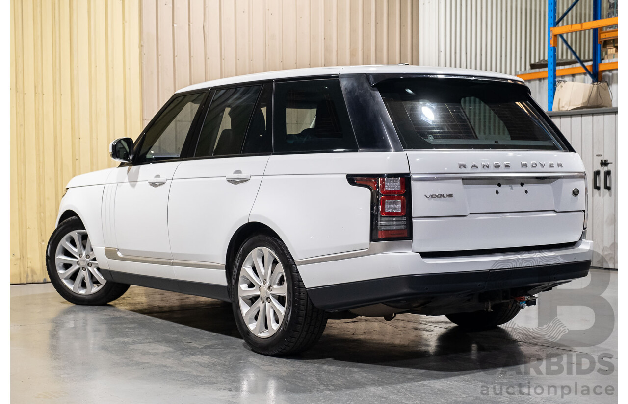 6/2014 Land Rover Range Rover Vogue TDV6 LG MY14.5 4d Wagon White 3.0L Twin Turbo Diesel