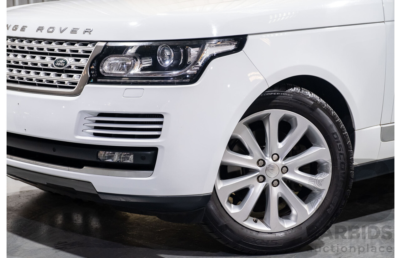 6/2014 Land Rover Range Rover Vogue TDV6 LG MY14.5 4d Wagon White 3.0L Twin Turbo Diesel