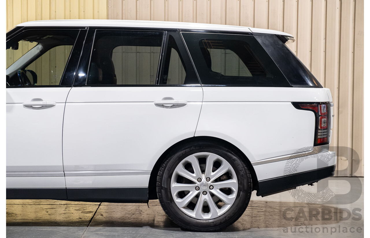 6/2014 Land Rover Range Rover Vogue TDV6 LG MY14.5 4d Wagon White 3.0L Twin Turbo Diesel