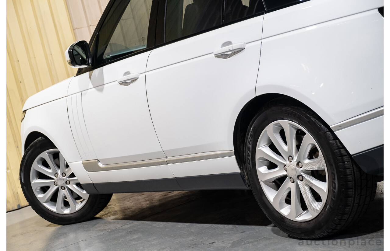 6/2014 Land Rover Range Rover Vogue TDV6 LG MY14.5 4d Wagon White 3.0L Twin Turbo Diesel