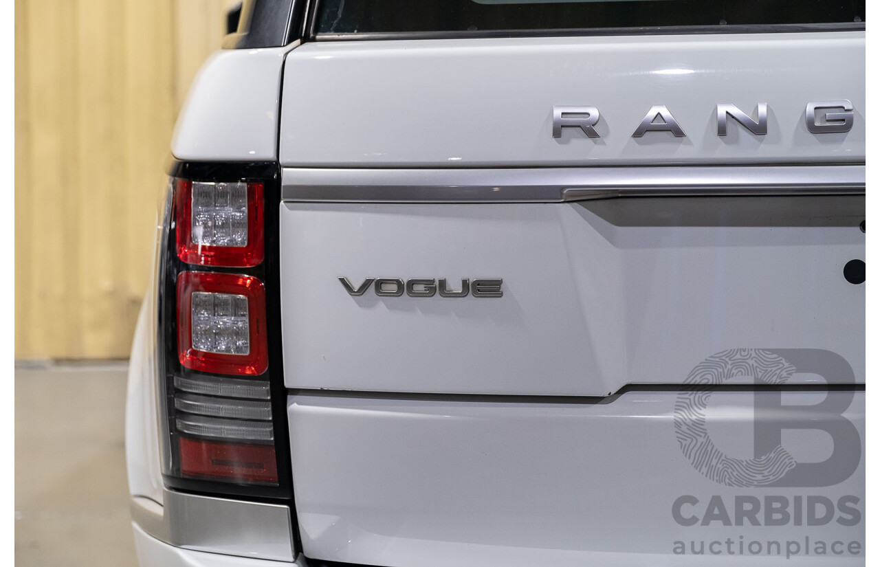 6/2014 Land Rover Range Rover Vogue TDV6 LG MY14.5 4d Wagon White 3.0L Twin Turbo Diesel